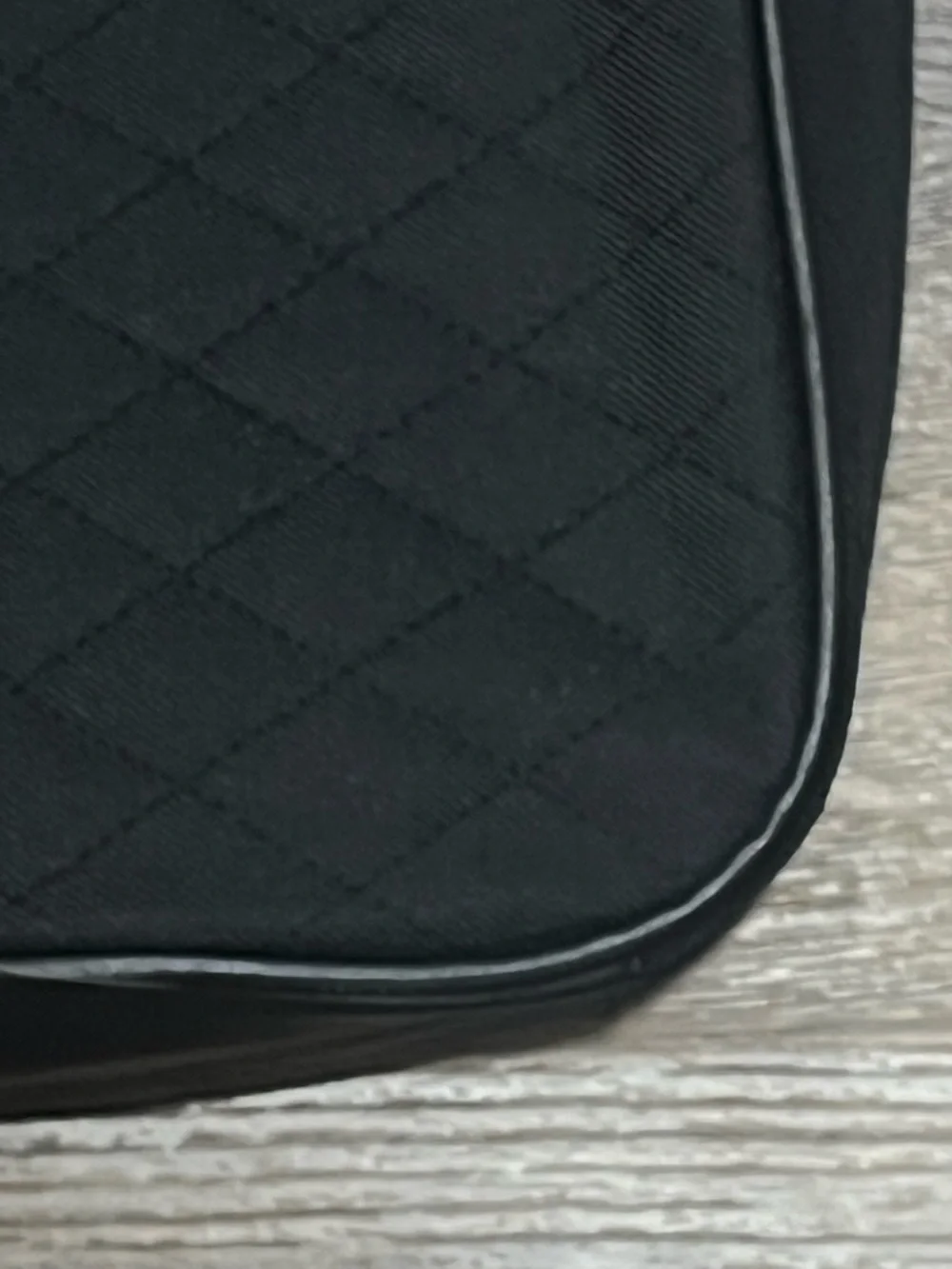 New Buxton black quilted laptop bag tote 15.6 size water repellent NWT